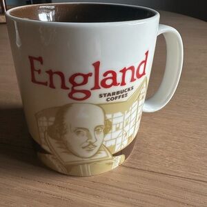 Starbucks England Mug featuring Shakespeare